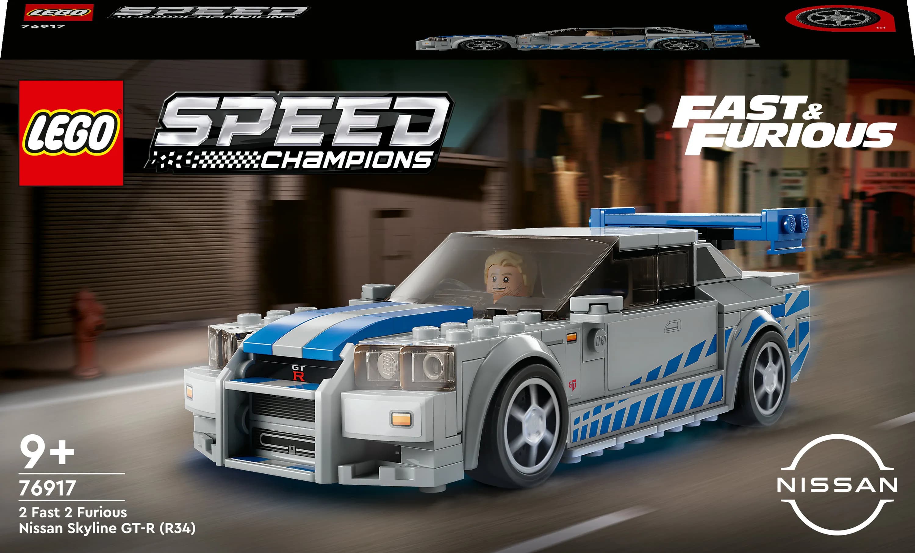 LEGO Speed Champions 2 Fast 2 Furious Nissan Skyline GT-R (R34) 76917