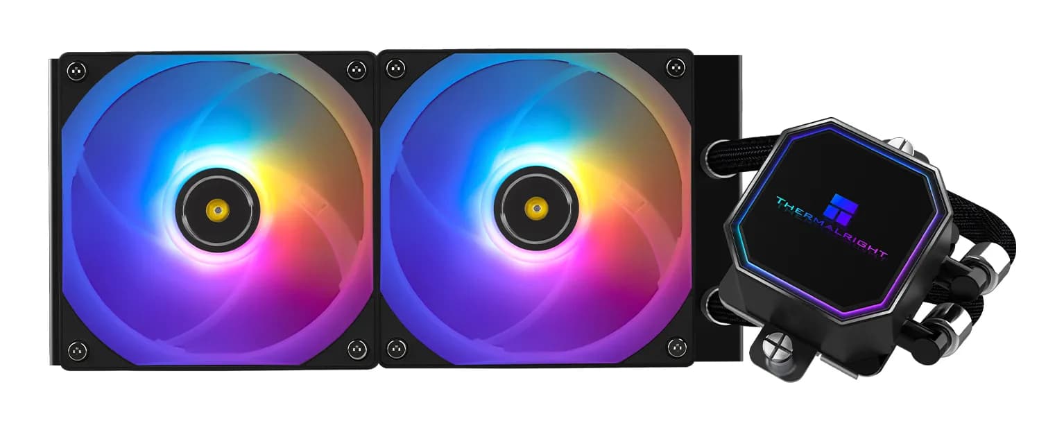 Thermalright Frozen Prism 240mm ARGB -nestejäähdytin, musta