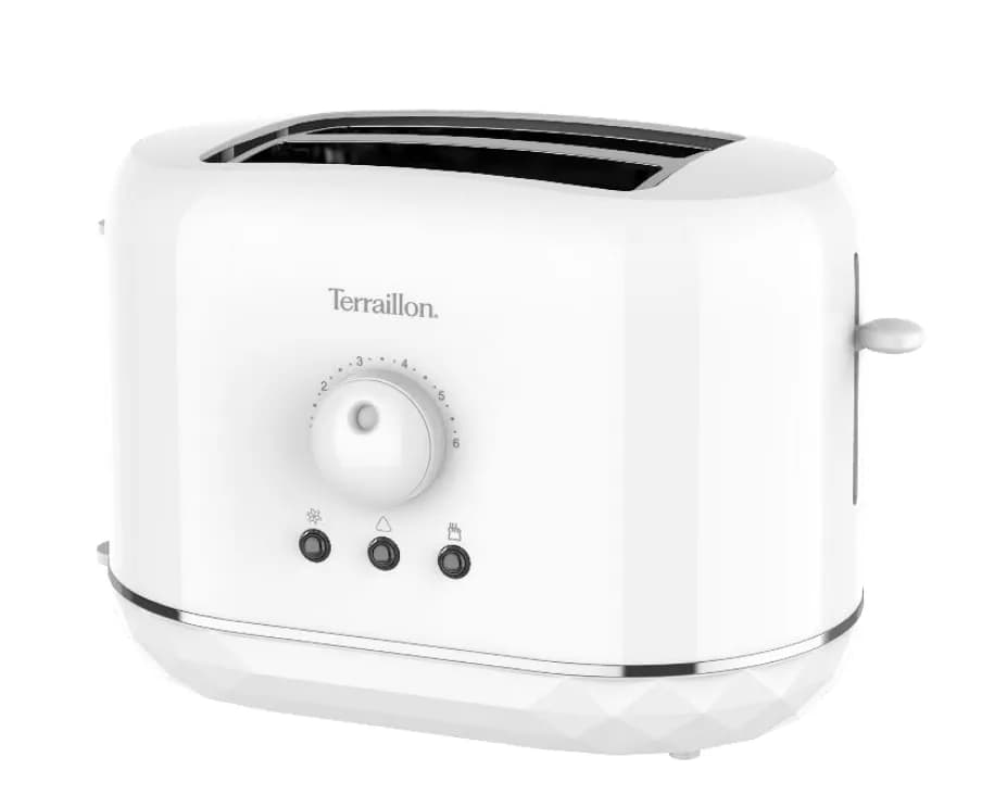 Terraillon TER15352 -leivänpaahdin, 2 viipaleita, valkoinen