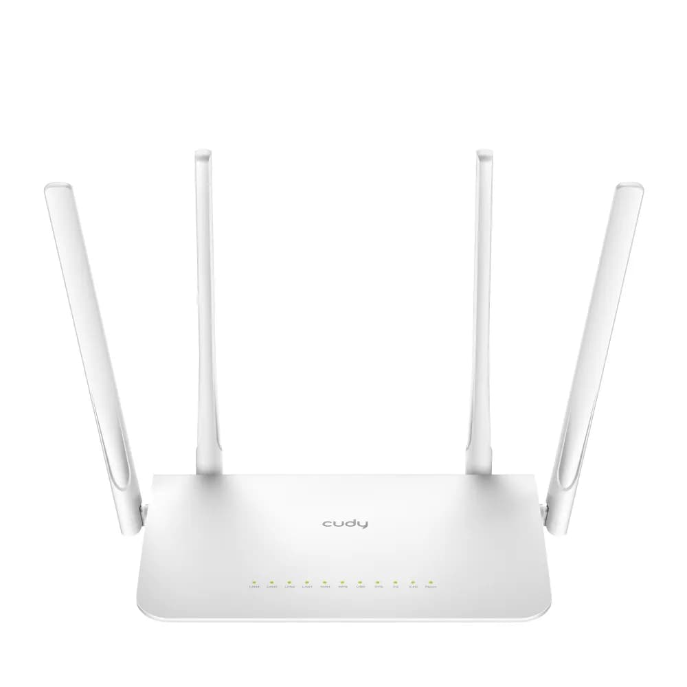 Cudy WR1300 -reititin, Wi-Fi 5, AC1200, Dual-band, valkoinen