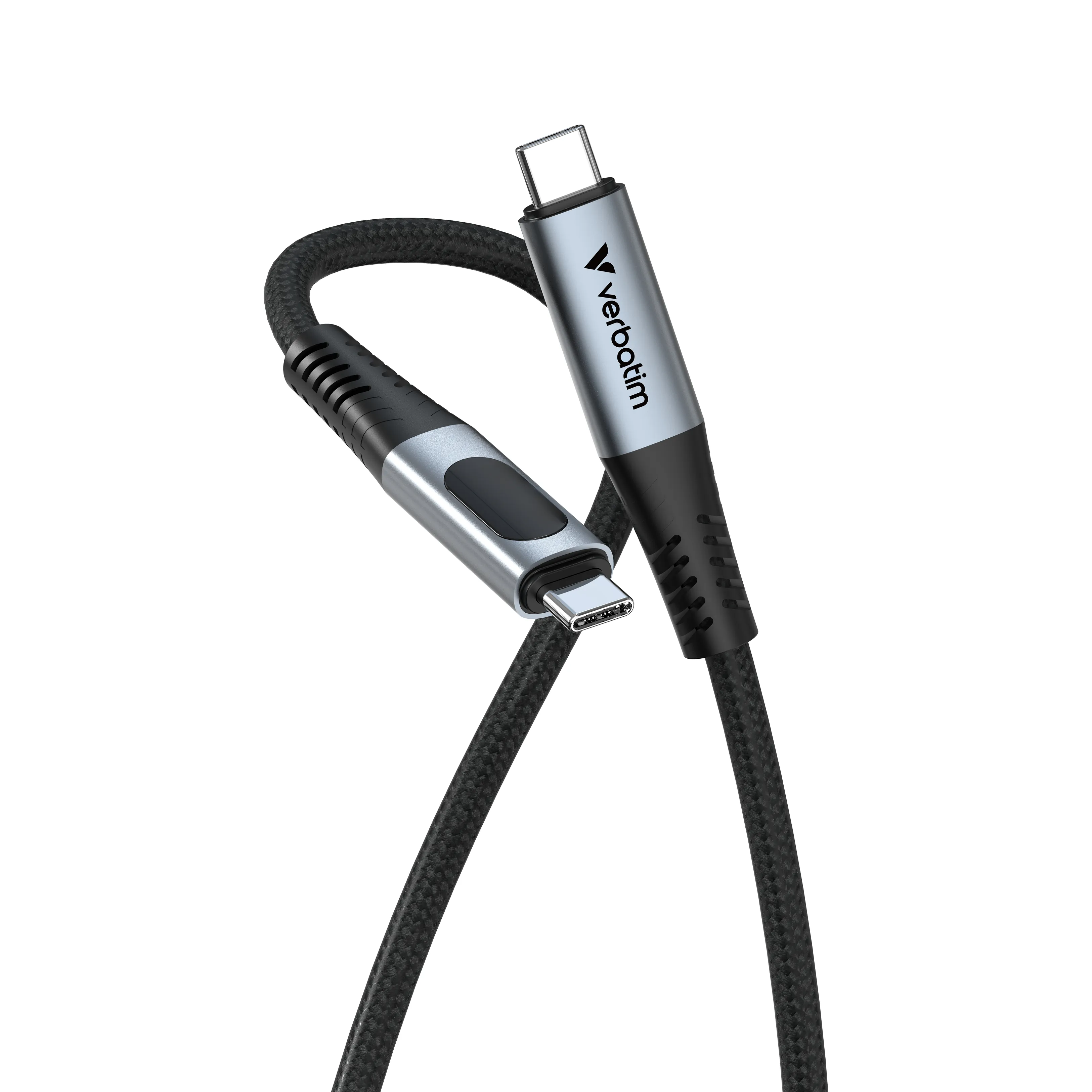 Verbatim Sync & Charge USB-C -kaapeli, 100 W, 1,2 m, musta