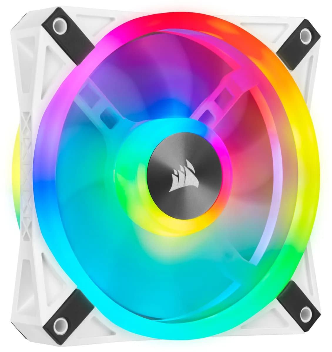 CORSAIR iCUE QL120 RGB PWM Valkoinen Kotelotuuletin - 120 mm