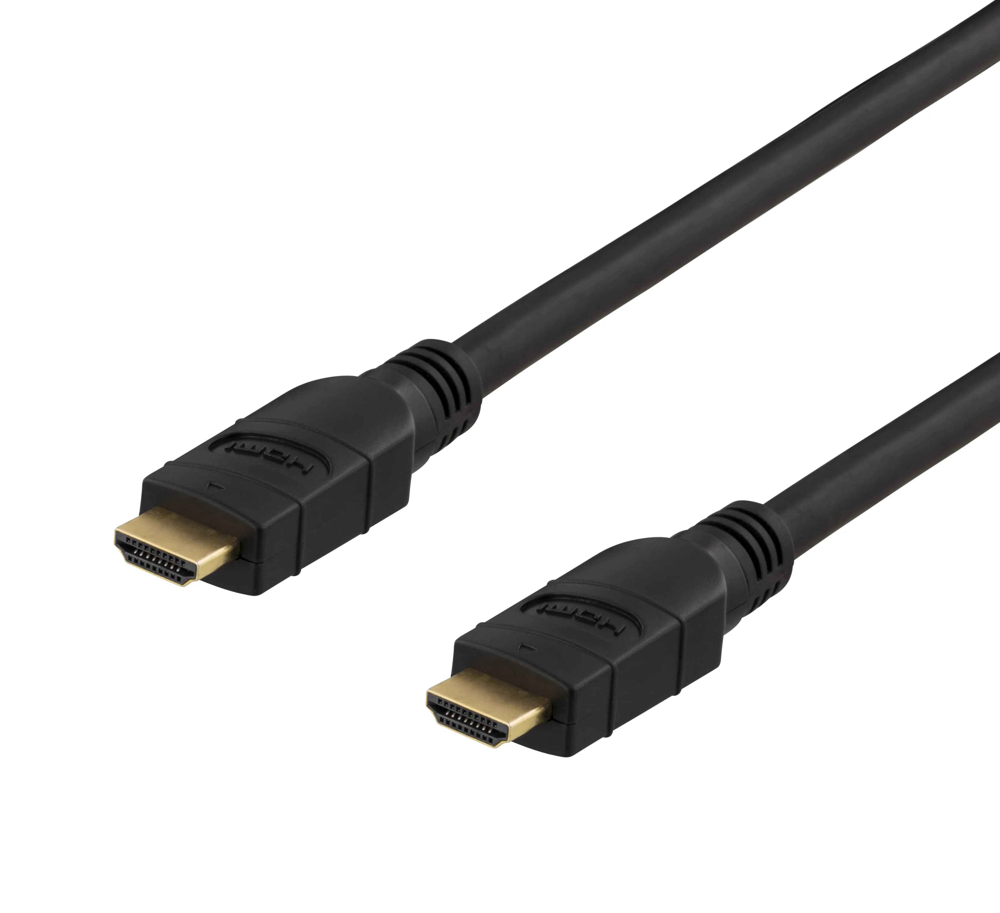 Deltaco PRIME HDMI-3150 Aktiivinen HDMI 2.0 -kaapeli, 4K, jossa Ethernet, 15 m, musta