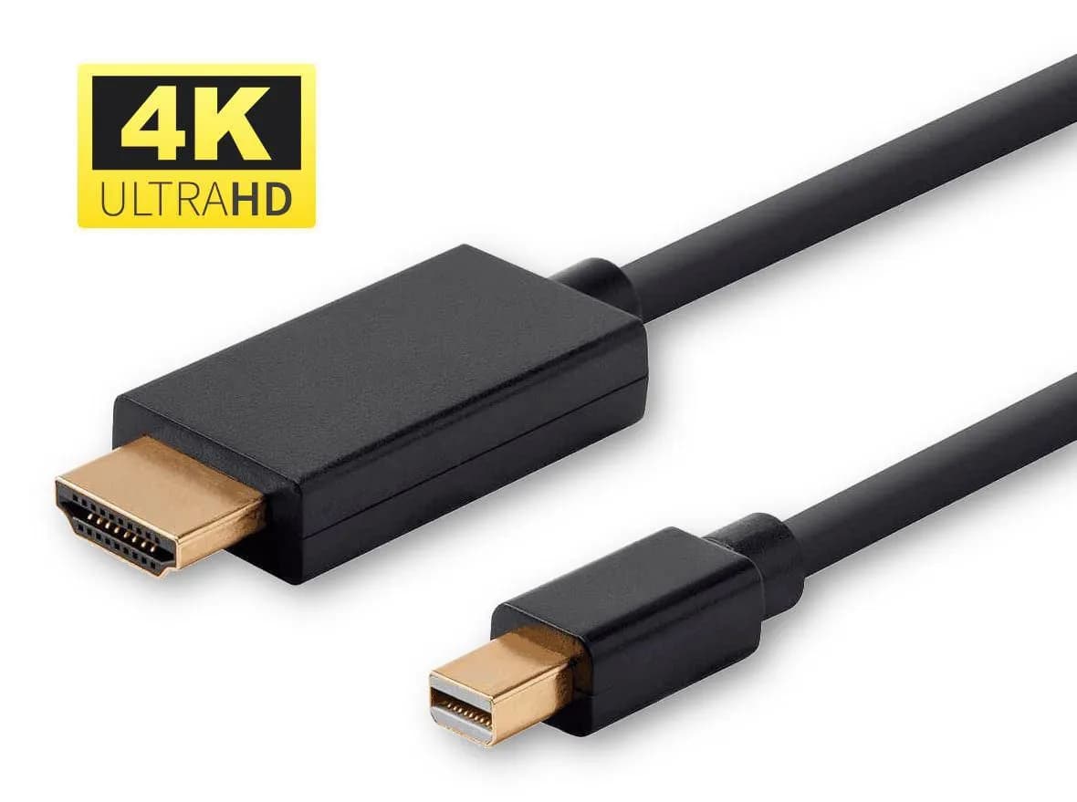 MicroConnect Mini DisplayPort – HDMI -kaapeli, jossa 4K, 1 m, musta