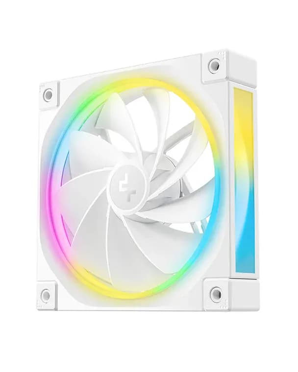 DeepCool FL12R PWM ARGB -tuuletin, 120 mm, nestelaakeri, valkoinen