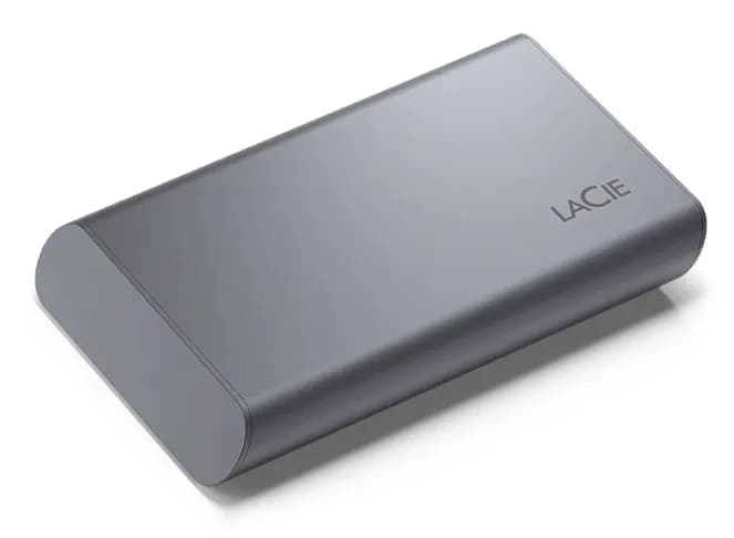 LaCie Mobile SSD Secure 1 Tt USB 3.2 Gen 2 (USB-C) -ulkoinen SSD, kannettava, iskunkestävä, laitteistosalaus, salasanasuojaus, harmaa