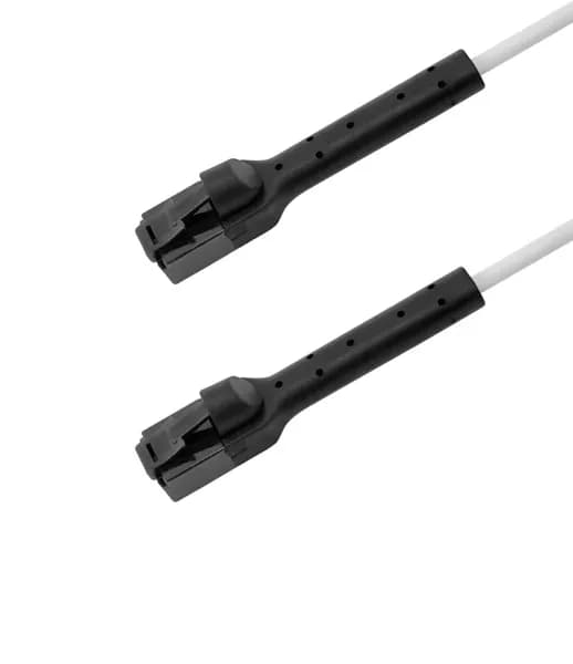 Deltaco Cat6a U/UTP RJ45 0.5m -verkkokaapeli, valkoinen