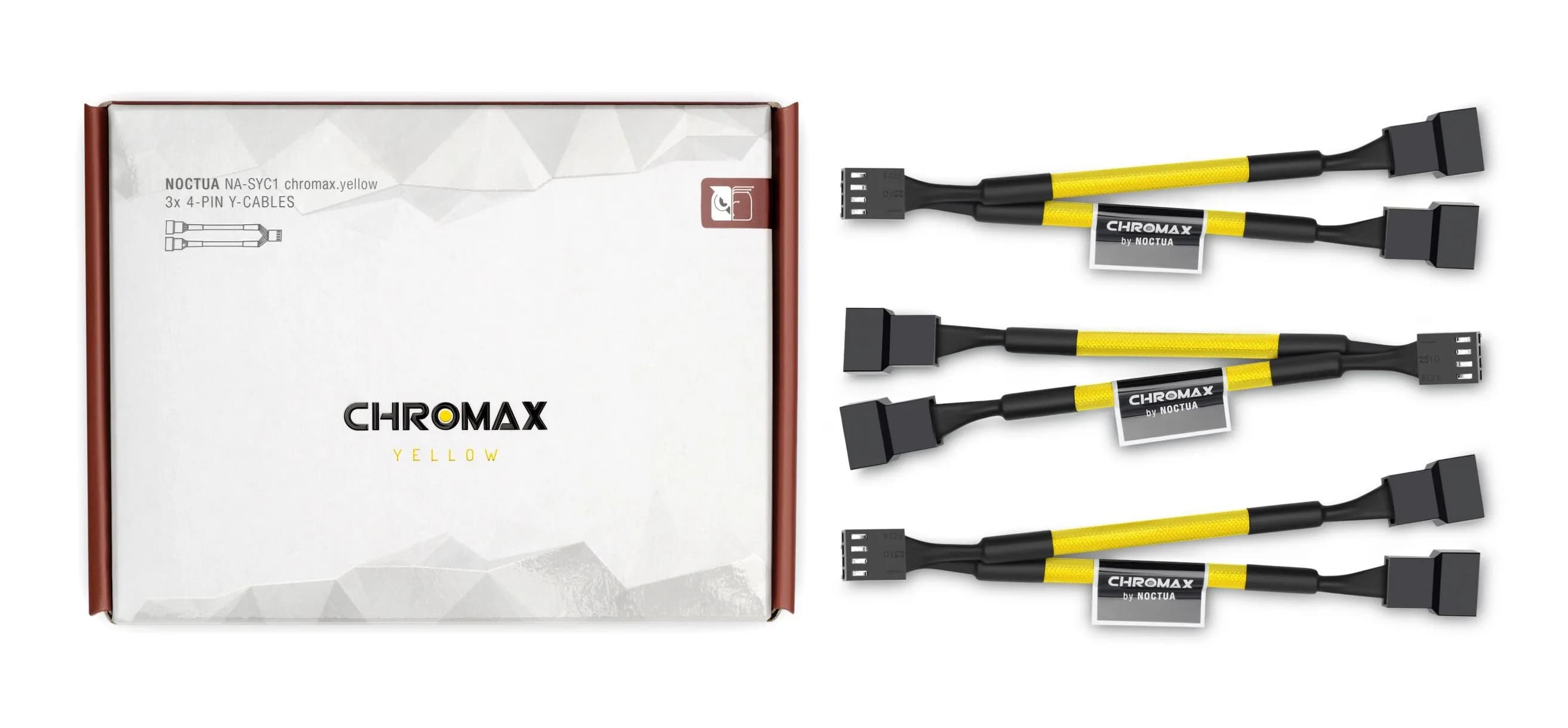 Noctua NA-SYC1 chromax.yellow Y -kaapelisarja, keltainen/musta