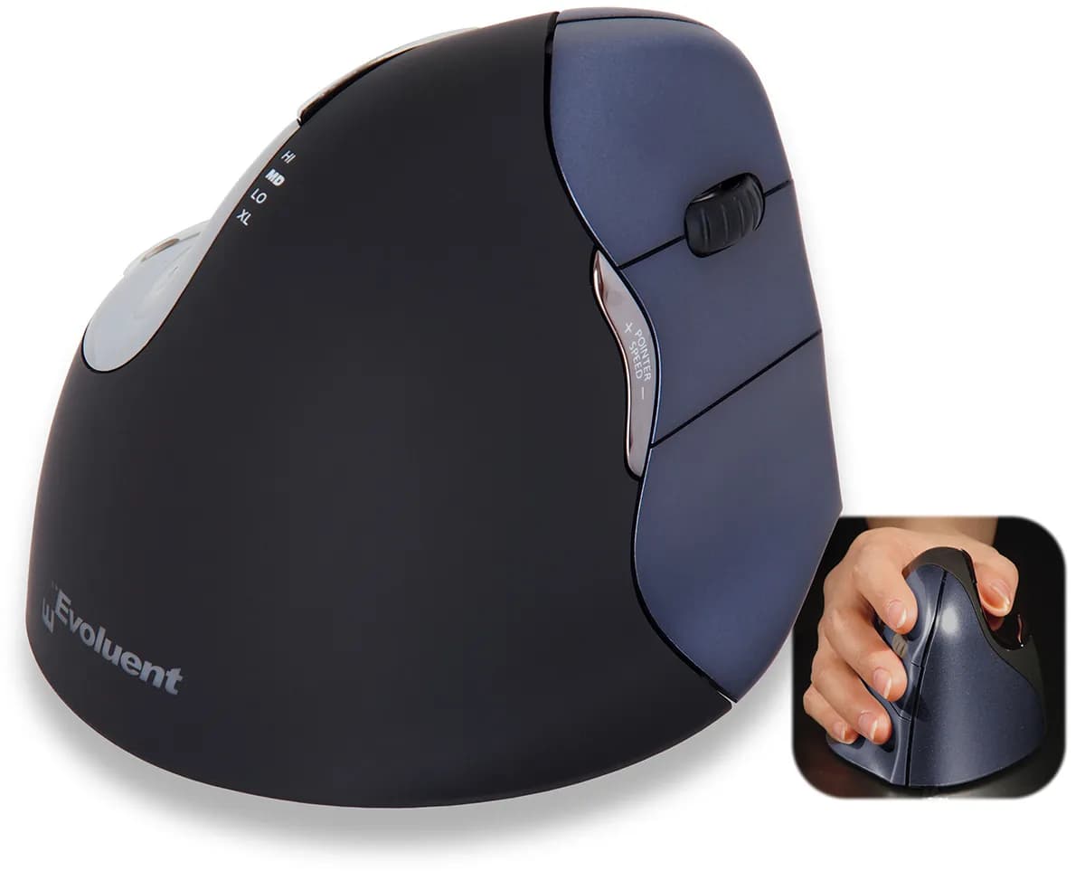 Evoluent VerticalMouse 4 Right -langaton ergonominen hiiri
