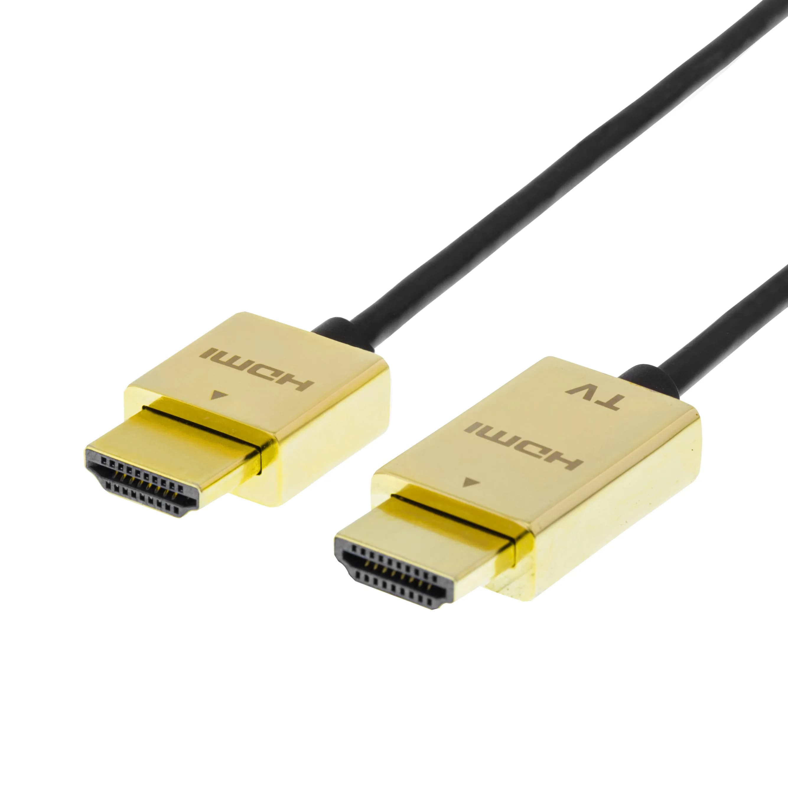 Deltaco PRIME HDMI 1.4 -kaapeli jossa Ethernet, 3 m, musta/kulta