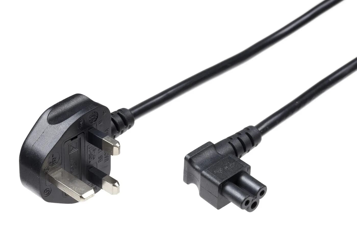Power Cord UK - Angled C5 1.8m