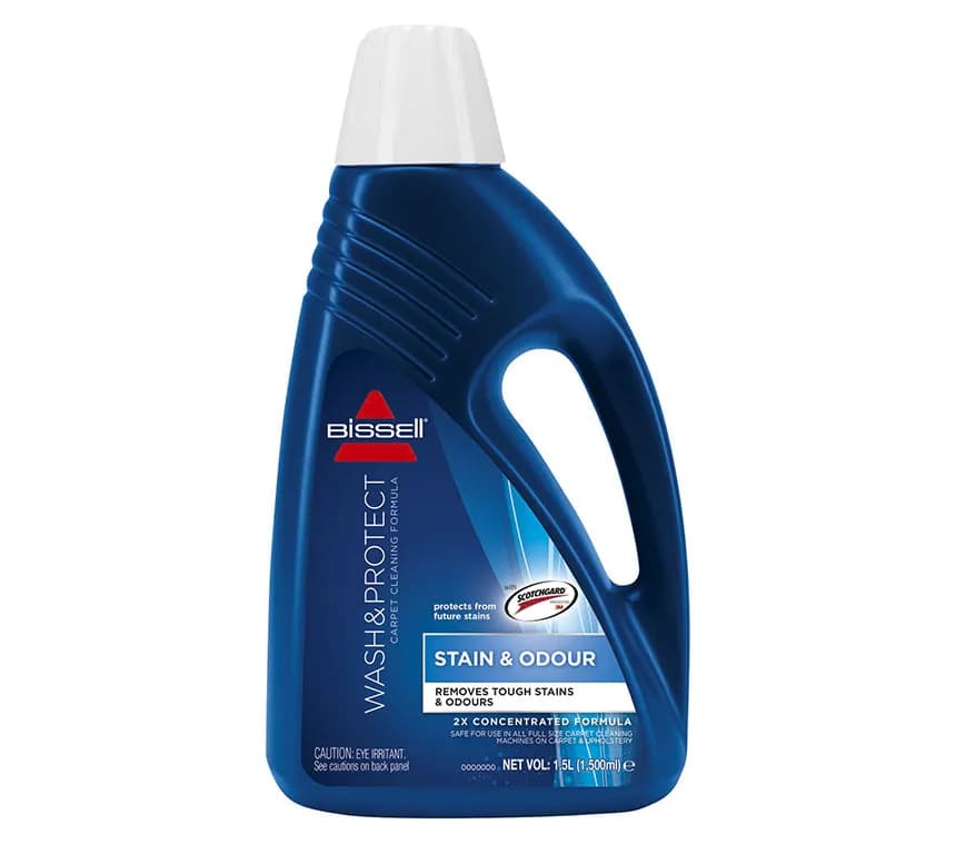 BISSELL Wash & Protect 1.5 L -mattojen ja verhoilun puhdistusaine, kirkas