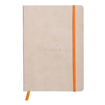 Rhodiarama soft A5 beige dot ivory