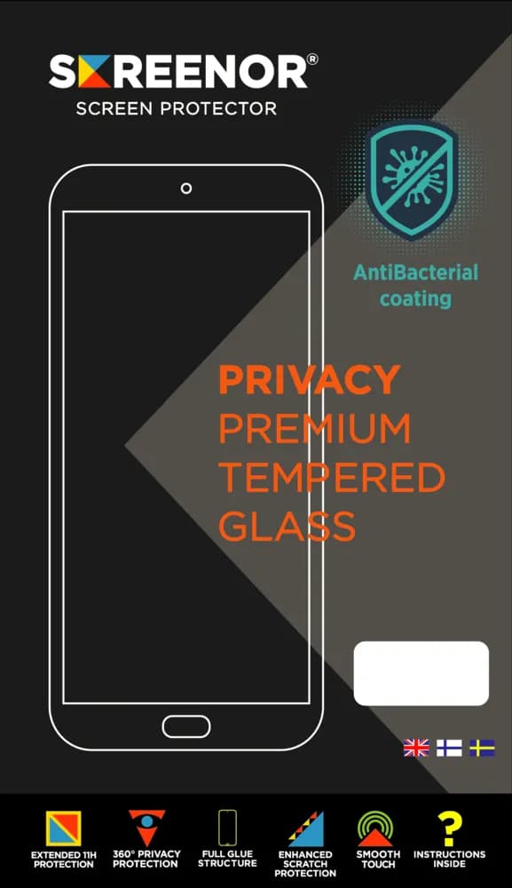 Screenor Tempered Privacy, iPhone 15 -panssarilasi