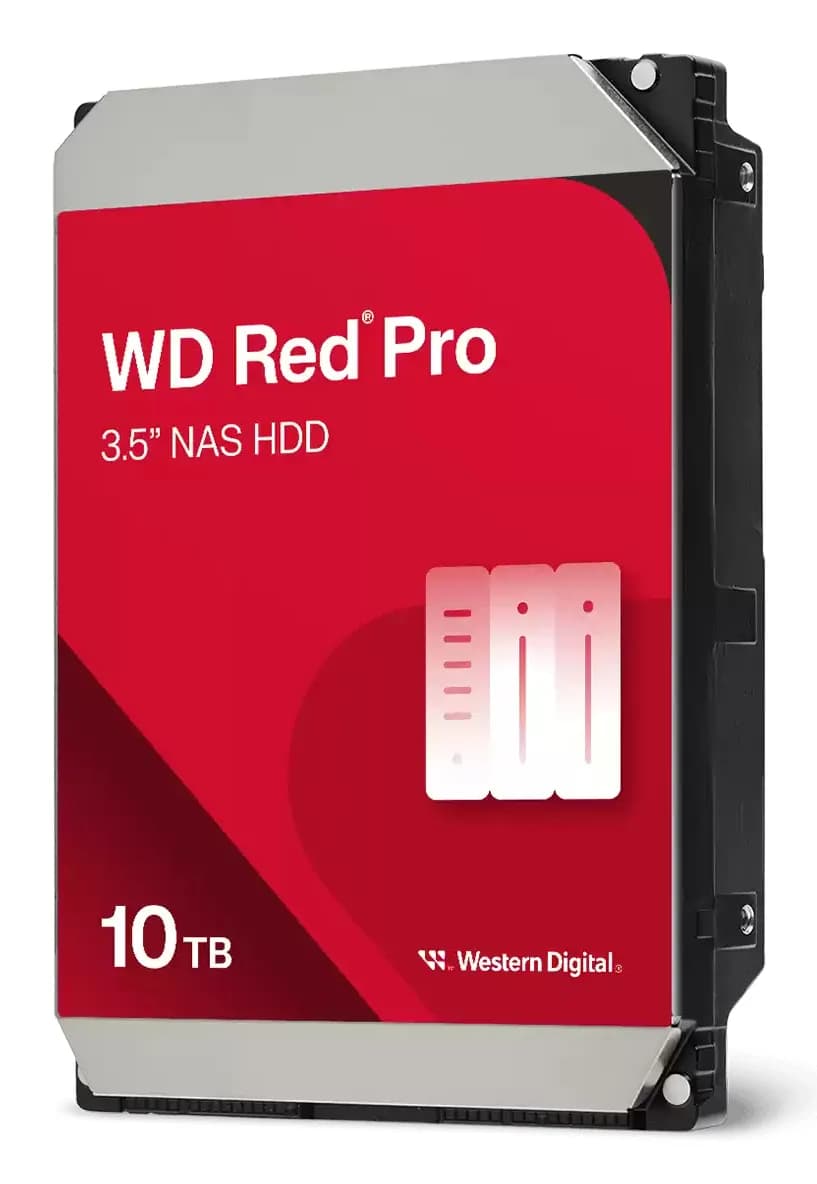 WD Red Pro 3.5" 10 Tt, 7200 RPM, 512 MB, 550 WRL, SATA III -kovalevy (NAS)