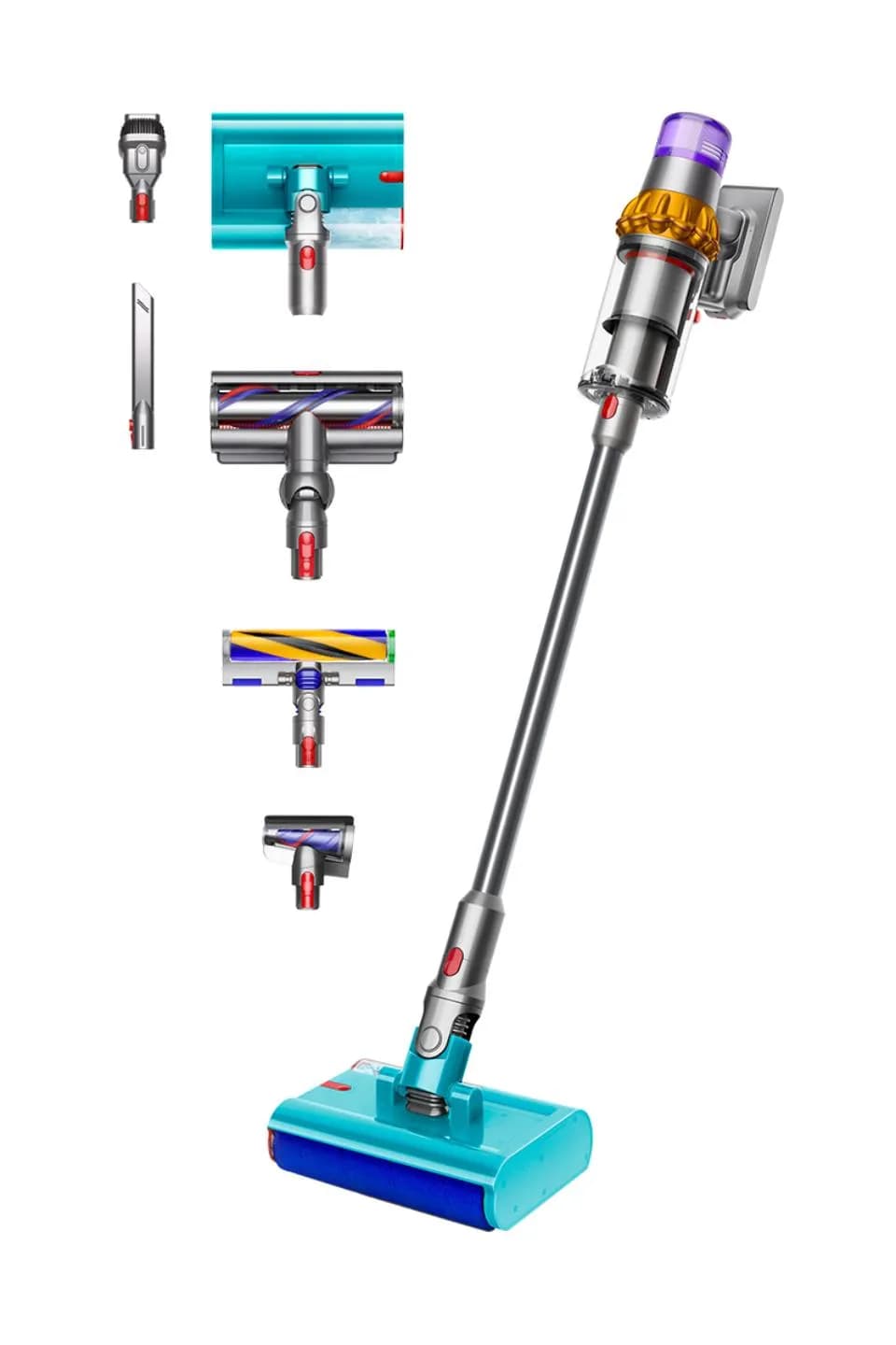 Dyson V15s Detect Submarine -märkä-kuivaimuri 0.76 L 660 W, nikkeli, keltainen