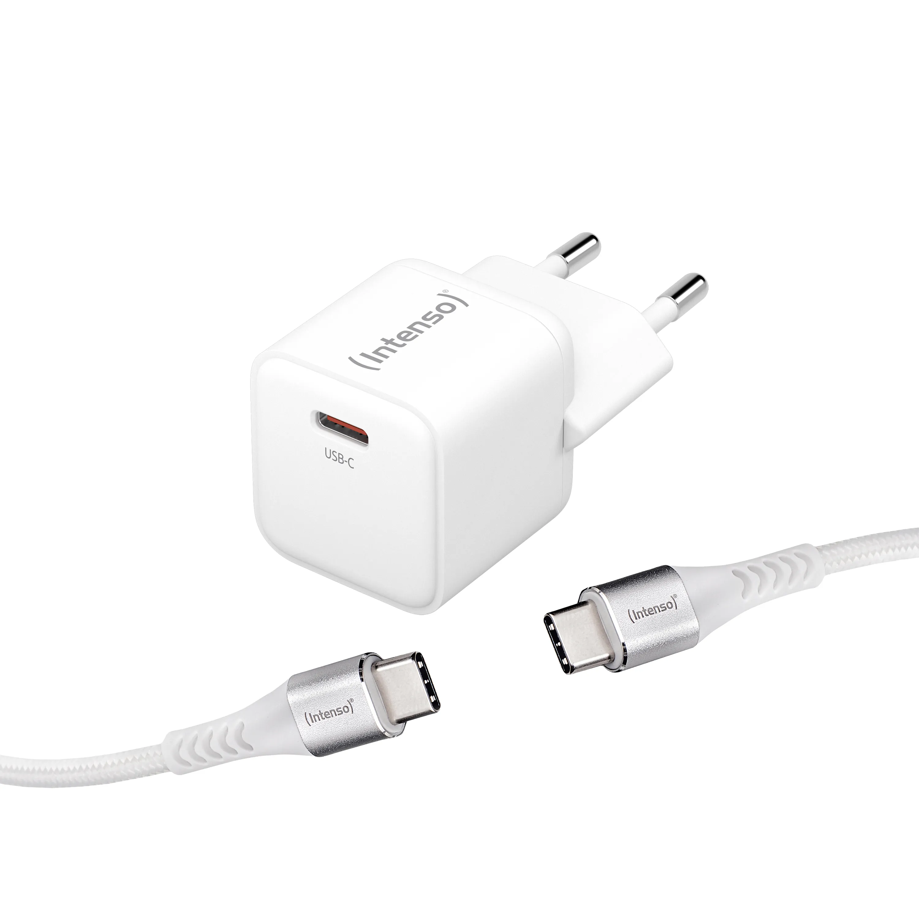 Intenso USB-kaapeli W30C + C315C GaN valkoinen - virtalähde