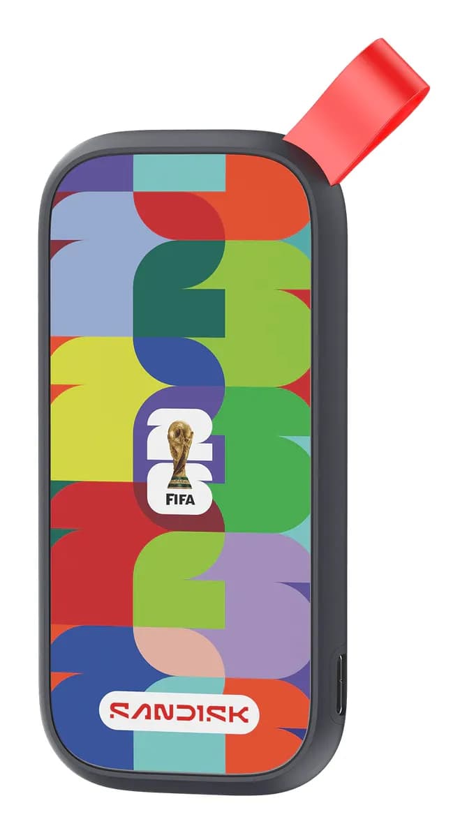 SanDisk FIFA World Cup 2026 Edition 1 Tt USB 3.2 Gen 2 (USB-C) -ulkoinen SSD, kannettava