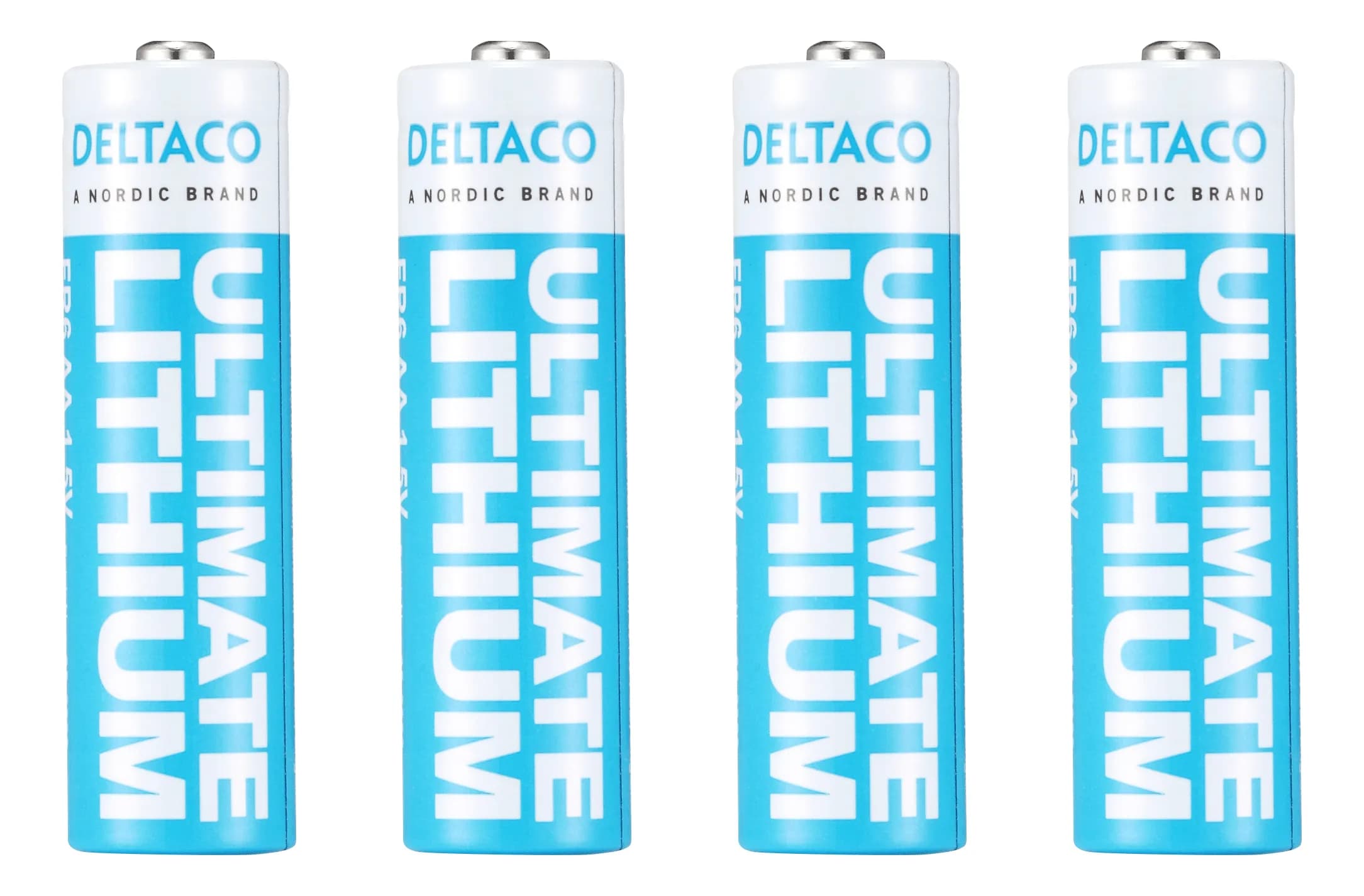 Deltaco Ultimate Lithium AA -patterit, 4kpl
