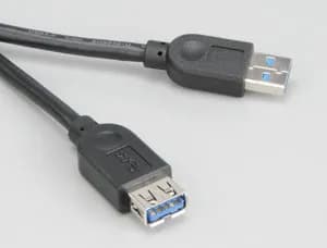 Akasa USB 3.0 -jatkokaapeli, 1,5 m, musta