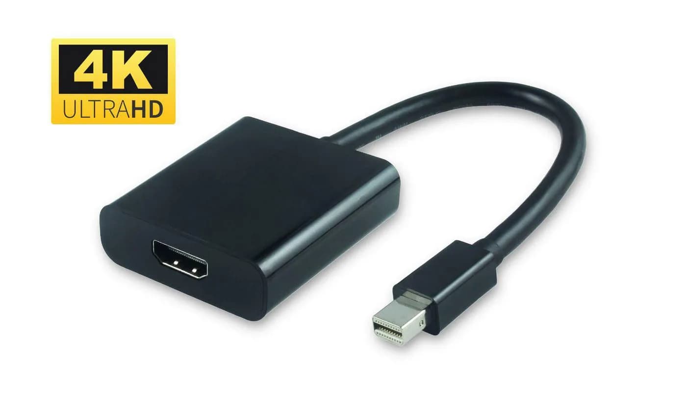 MicroConnect Active Mini DP M to HDMI -adapteri, Musta