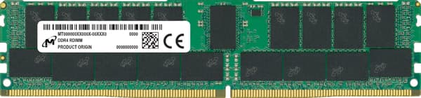 Crucial RDIMM 32 Gt (1 x 32 Gt) DDR4 3200 MHz, CL22 -muisti