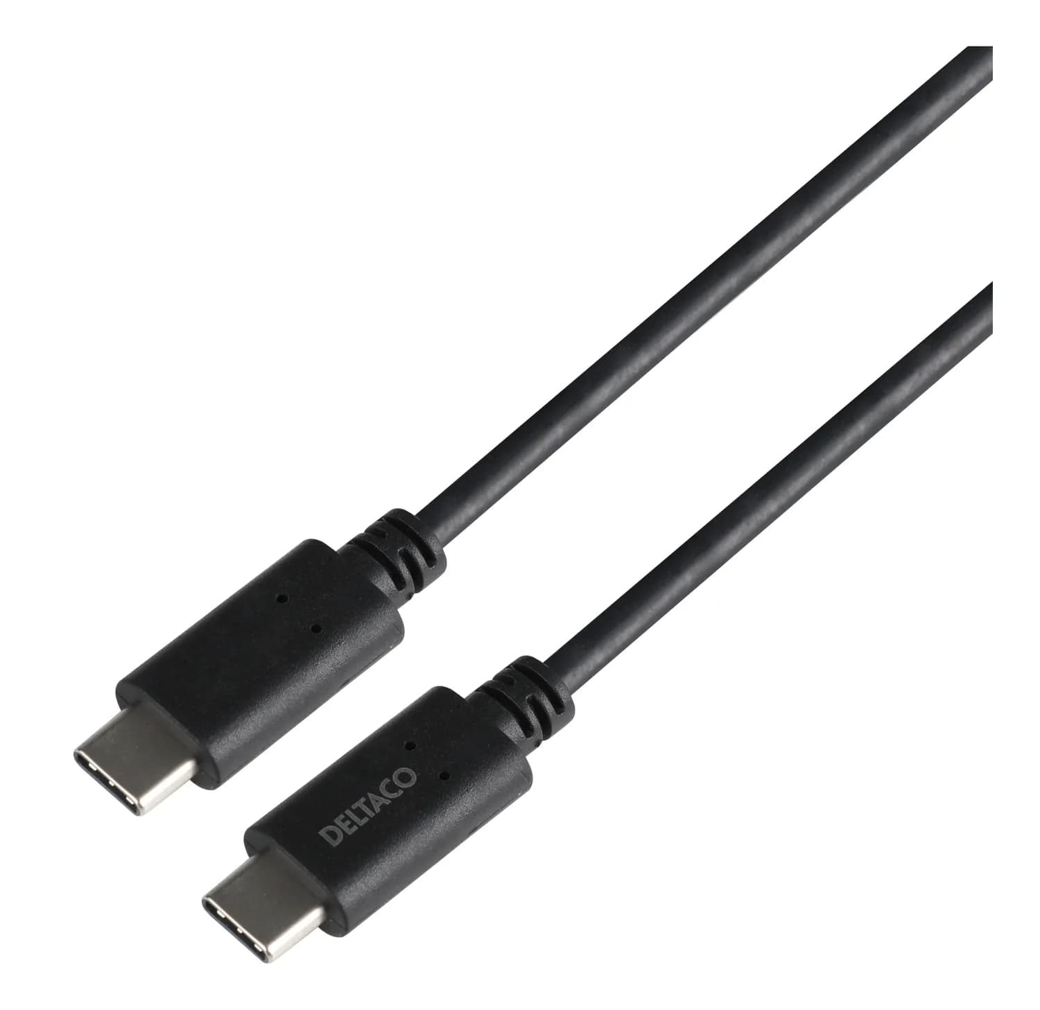 Deltaco USB 3.2 Gen 2 USB-C -kaapeli, 240 W, 1 m, musta