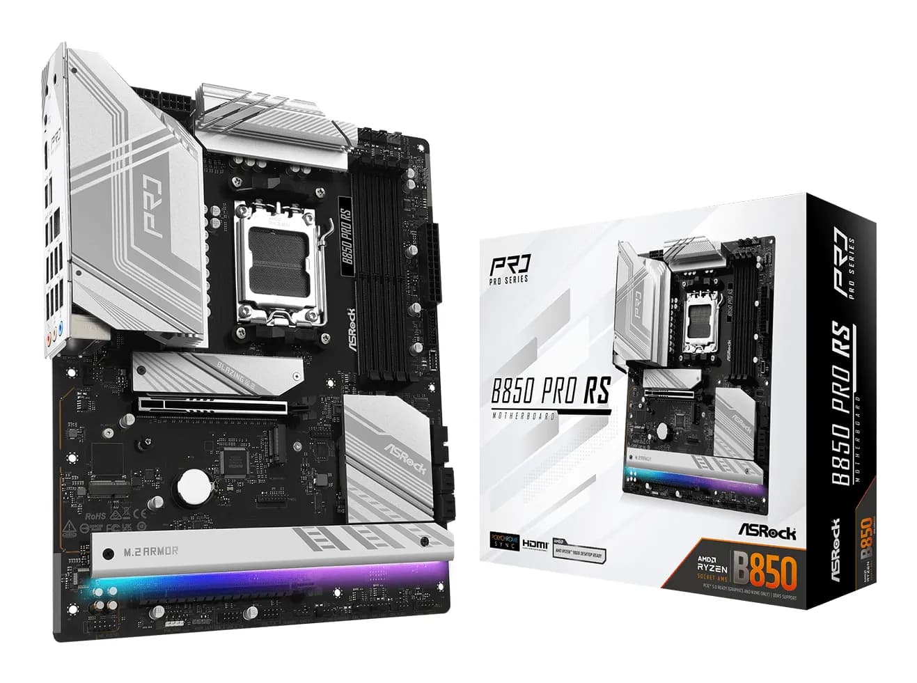ASRock B850 Pro RS WiFi AM5 ATX -emolevy
