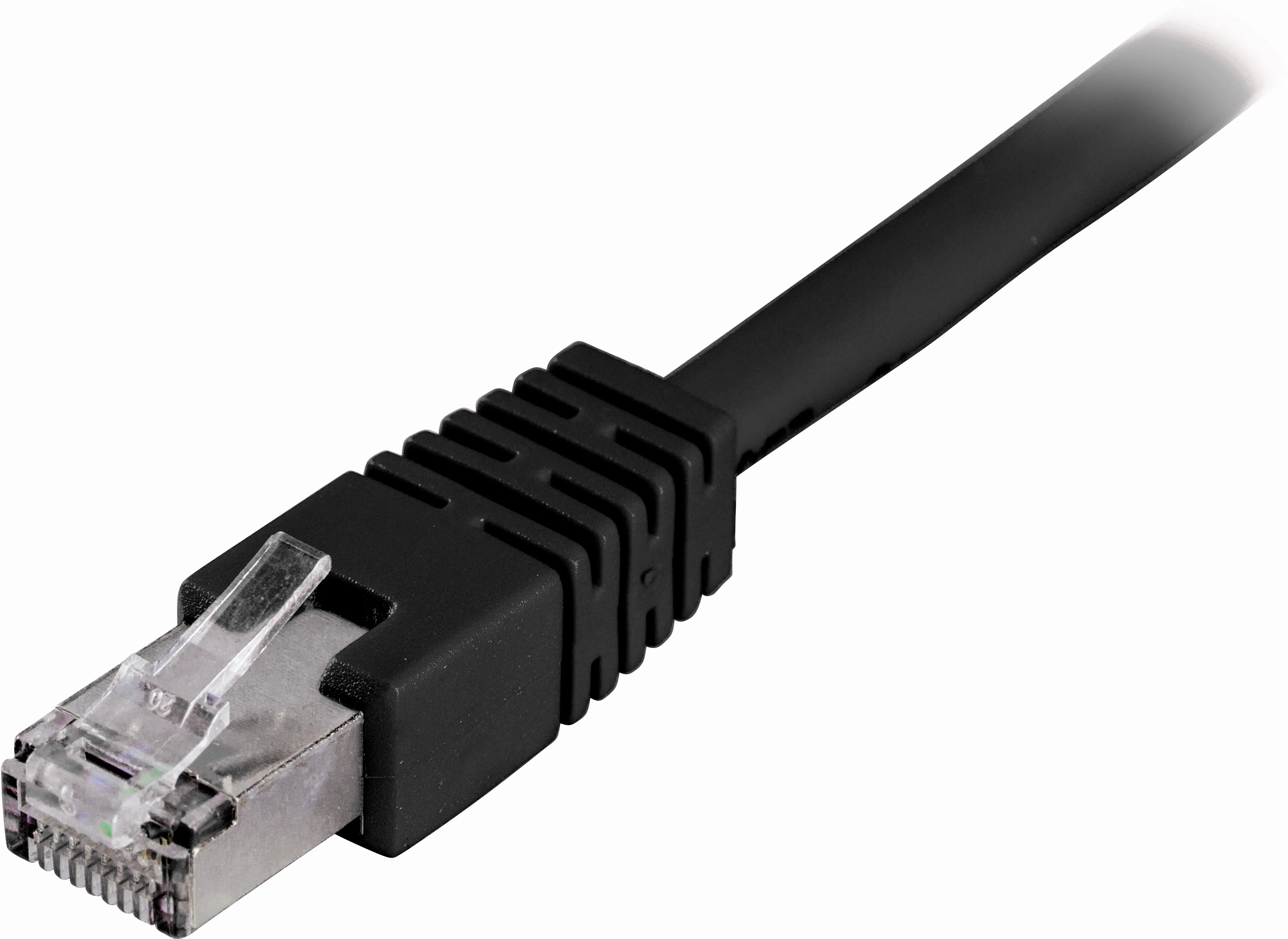 Deltaco Cat6 F/UTP RJ45 0.3m -verkkokaapeli, musta