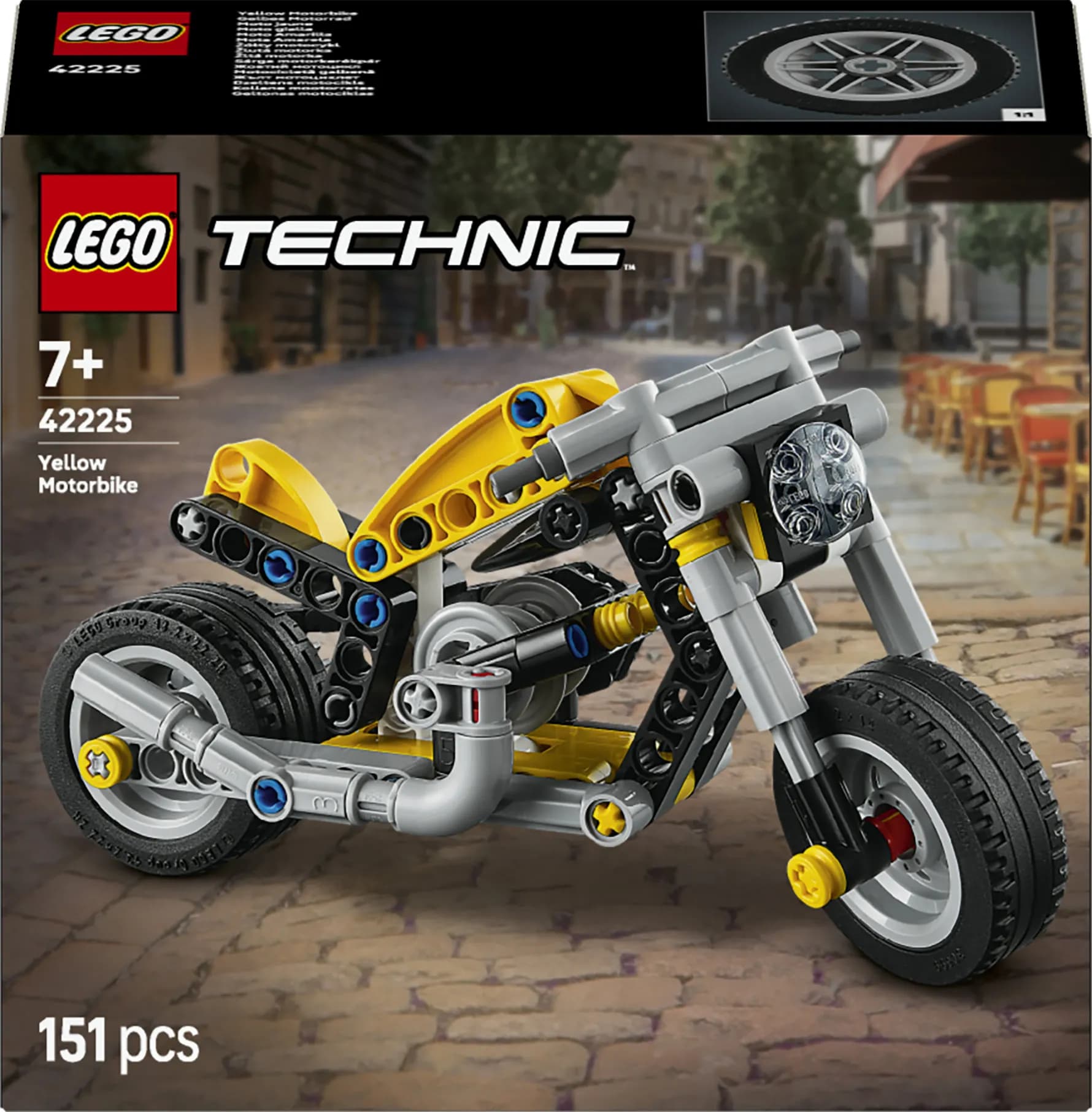 LEGO Technic Keltainen moottoripyörä 42225