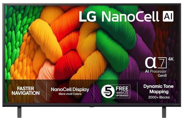 LG NANO8EA6A 55" 4K NanoCell webOS TV, 60 Hz, HDR10