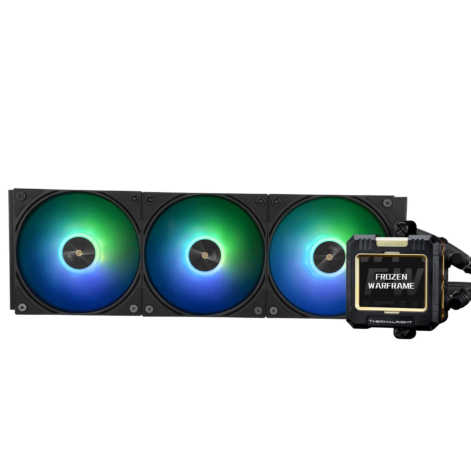 Thermalright Frozen Warframe 360mm ARGB -nestejäähdytin, musta