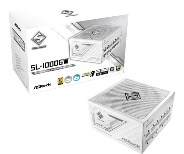 ASRock Steel Legend SL-1000GW 1000W -virtalähde, 80 Plus Gold