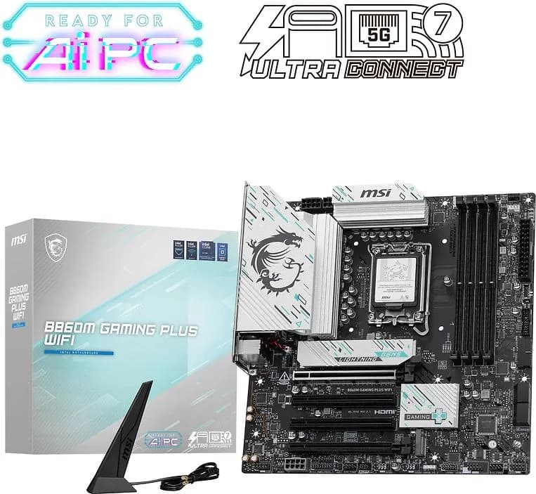 MSI B860M GAMING PLUS WiFi 7 LGA 1851 mATX -emolevy