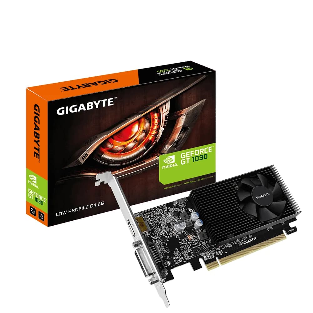 Gigabyte GeForce GT 1030 Low Profile D4 OC 2 Gt -näytönohjain