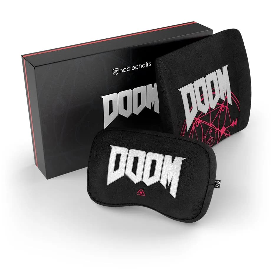 noblechairs Memory Foam Pillow Set DOOM Retro Edition