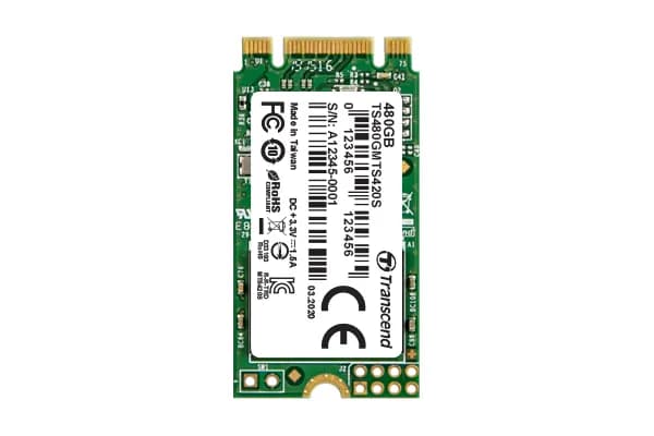 Transcend MTS420S 480 Gt M.2 SATA -SSD-levy