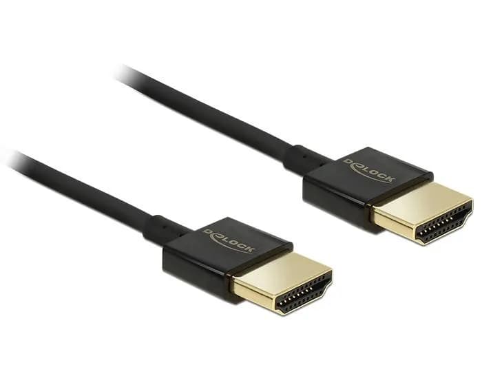 DeLOCK HDMI 2.0 -kaapeli jossa Ethernet, 4,5 m, musta