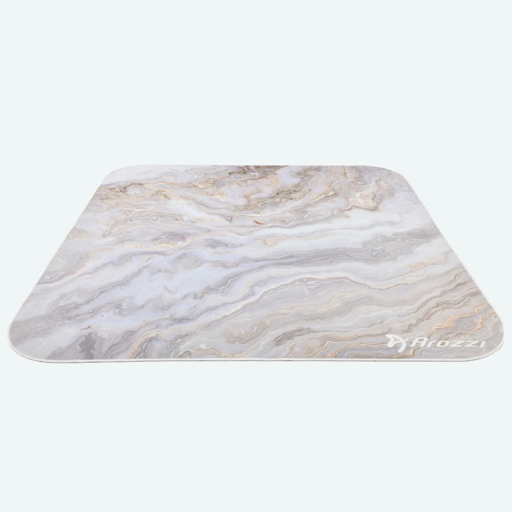 Arozzi ZONA - floor pad, white marble, 116x116cm