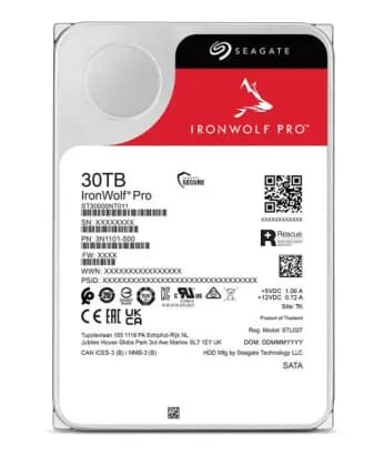 Seagate IronWolf Pro 3.5" 30 Tt, 7200 RPM, 512 MB, SATA III -kovalevy (NAS)