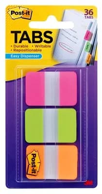 Post-it Index tabs 25,4x38,1 Strong ass. neon (3)