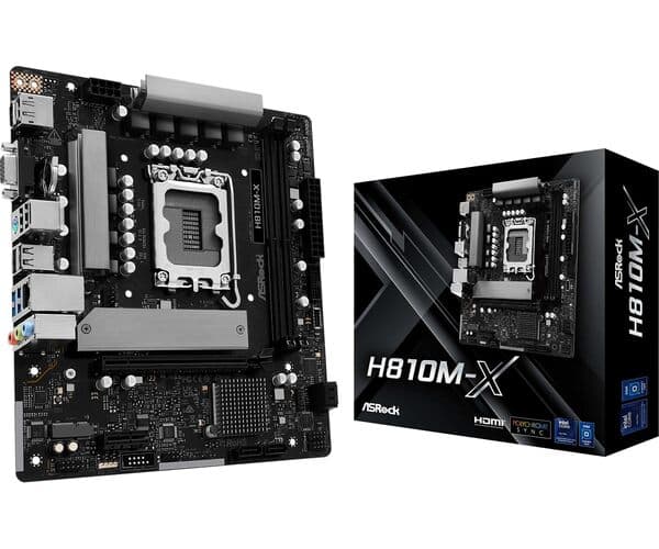 ASRock H810M-X WiFi DDR5 LGA1851 mATX-emolevy