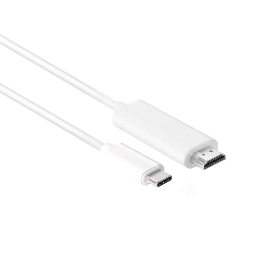 Club 3D CAC-1514 Active USB-C – HDMI 2.0 ääni/video-adapterikaapeli, 1,8 m, valkoinen