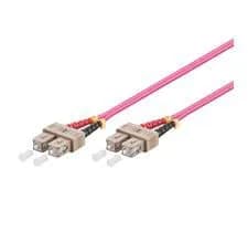 MicroConnect OM4 LSZH SC-SC 1m -valokuitukaapeli, violetti