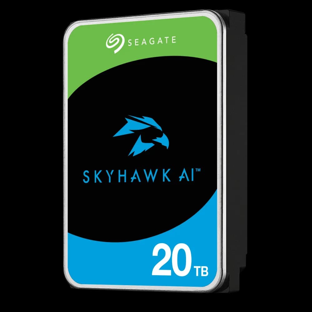 Seagate SkyHawk AI 3.5" 20 Tt, 7200 RPM, 512 MB, SATA III -kovalevy (valvontakäyttöön)