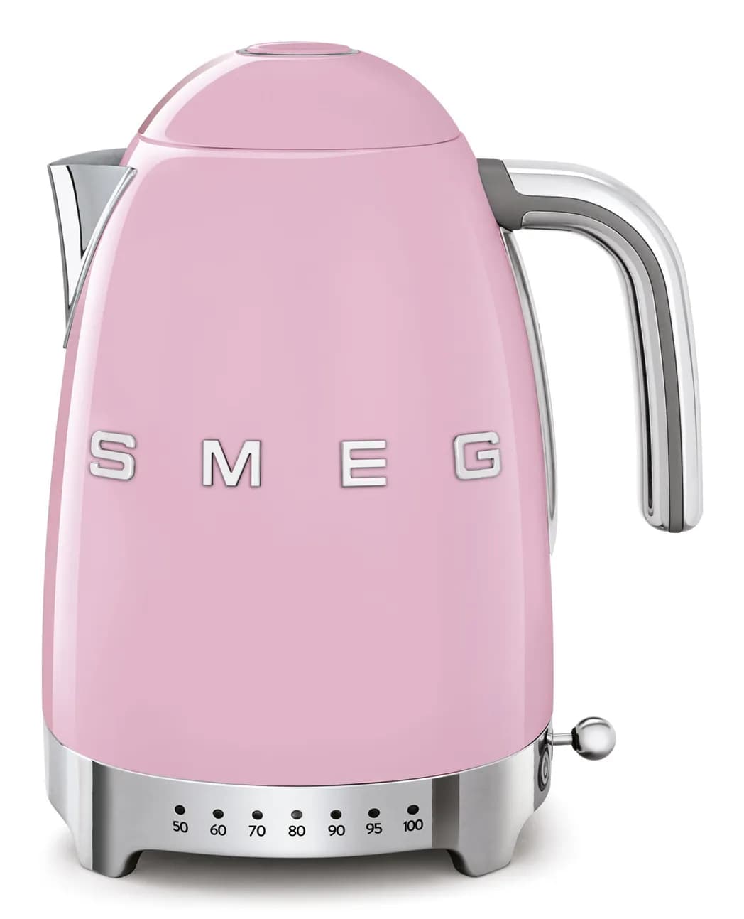 Smeg 50's Style KLF04PKEU -vedenkeitin, 1,7 l, 2400 W, vaaleanpunainen