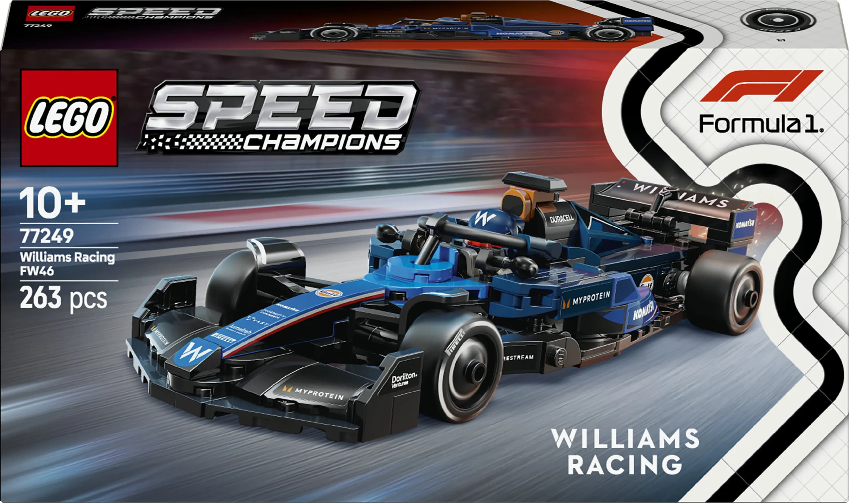 LEGO Speed Champions Williams Racing FW46 F1 kilpa-auto 77249