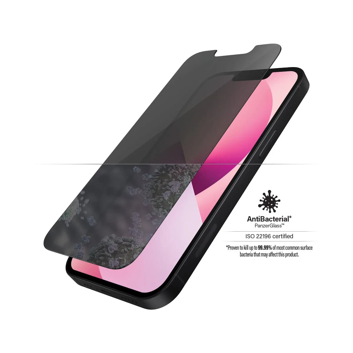 PanzerGlass Classic Fit, Privacy, iPhone 13 mini -panssarilasi