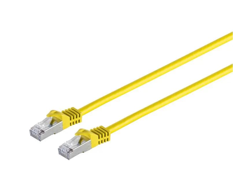 MicroConnect Cat7 S/FTP RJ45 7.5m -verkkokaapeli, keltainen