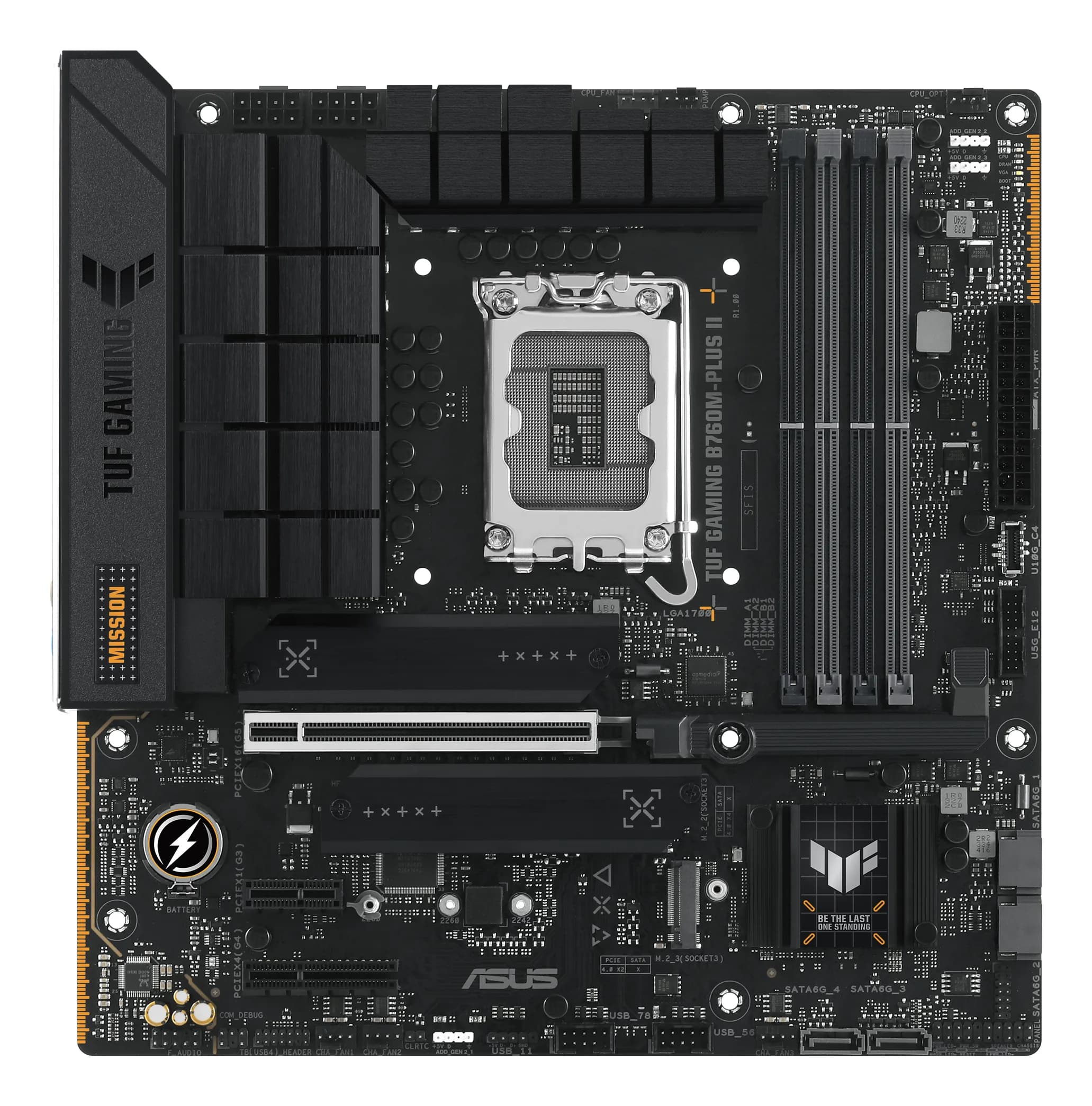 Asus TUF GAMING B760M-PLUS II DDR5 LGA1700 mATX -emolevy